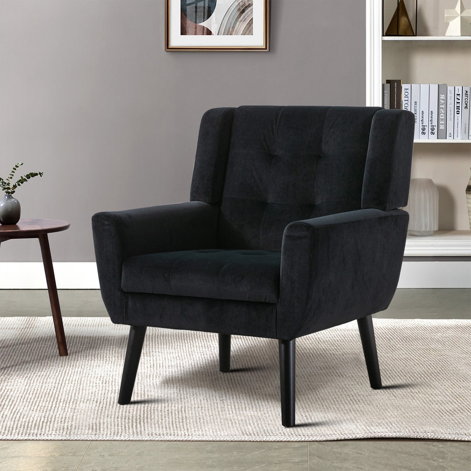 Modern Stylish Upholstered Accent Armchair Waiting Room Reception Chair