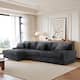 118.4"W Plush Modular Sectional Sofa with Pillows