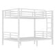 preview thumbnail 4 of 27, White Metal Bunk Bed Frame for Teens and Adults with Metal Slats