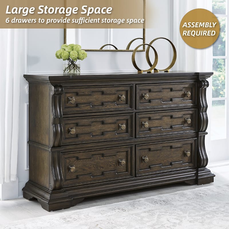 Signature Design by Ashley Maylee Dark Brown Dresser