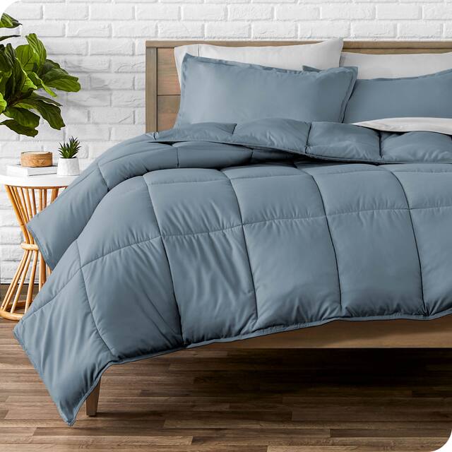 Bare Home Hypoallergenic Down Alternative Comforter Set - Queen - Coronet Blue