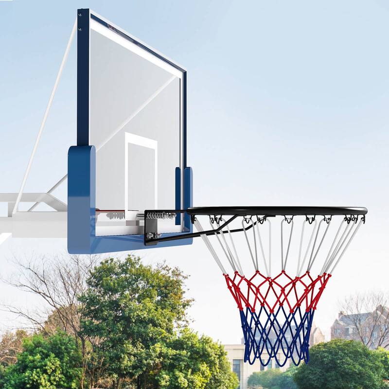 Costway 18" Basketball Rim with Double Springs & All Weather Net for - See Details