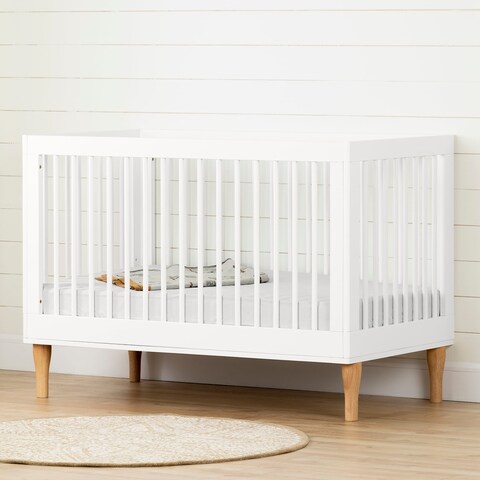 Balka Bohemian Baby Crib, White - Pure White