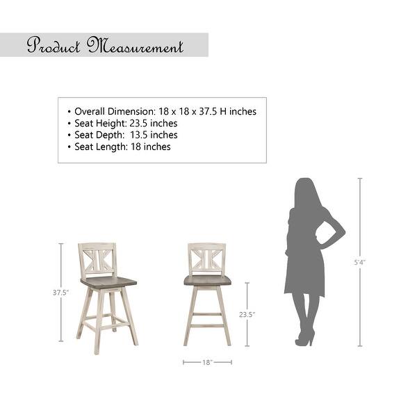 Roux Swivel Counter Height Barstool (Set of 2) Bed Bath & Beyond