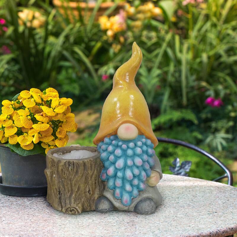 Gnome with Yellow Hat Planter
