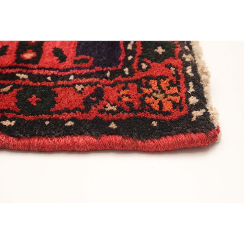 ECARPETGALLERY Hand-knotted Andelz Red Wool Rug - 4'2 x 7'5