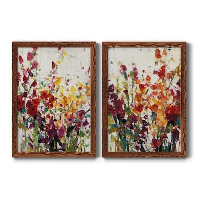 Wildflowers Blooming I Premium Framed Canvas - Ready to Hang - Multi-Color
