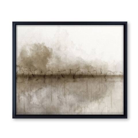 'Abstract Neutral CXLVIII' Framed Canvas Wall Art by ChiChi Décor