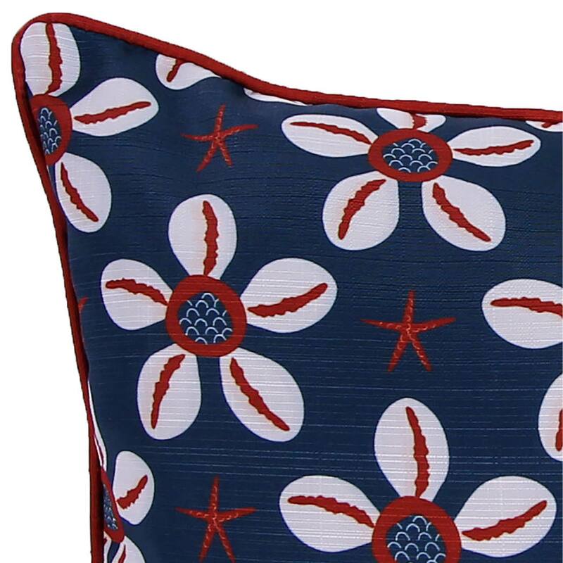 18" x 18" Nautical Indoor Throw Pillow with Welt
