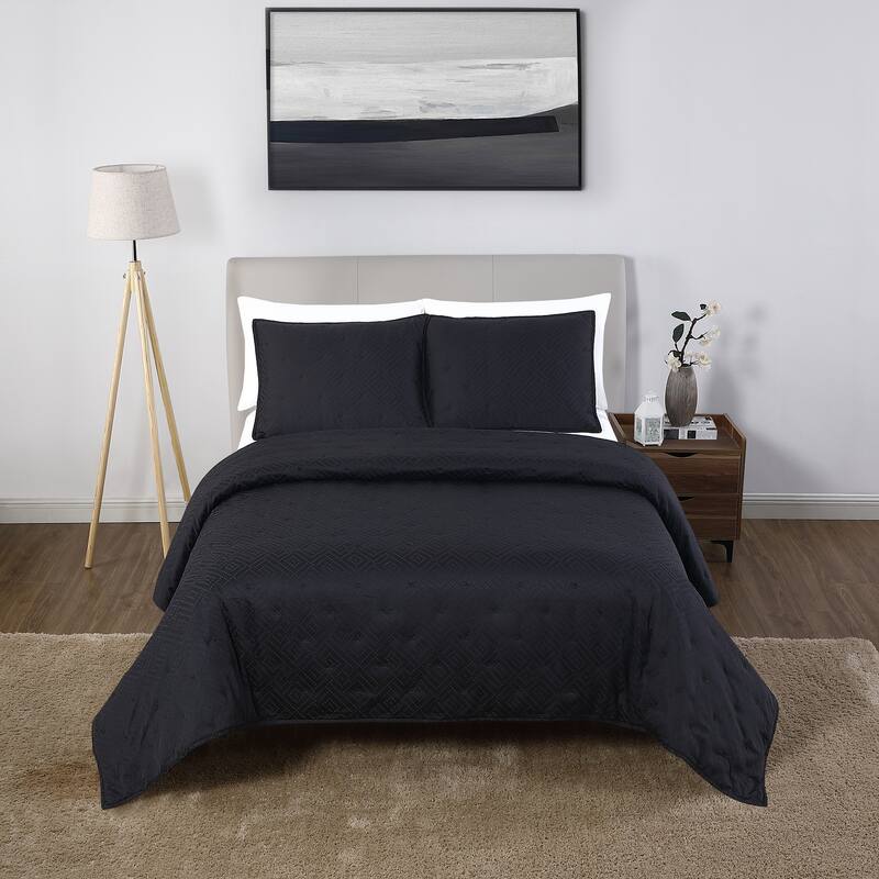 Anne Klein Torringford Quilt Set, Lightweight Bedspread Summer Quilt for All Season