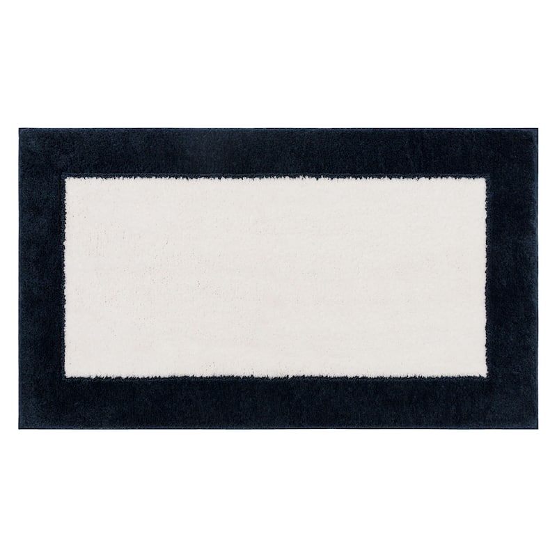 Mohawk Home Counterpoint Machine Washable Bath Mat - 1' 8" x 2' 10" - Indigo White Counterpoint
