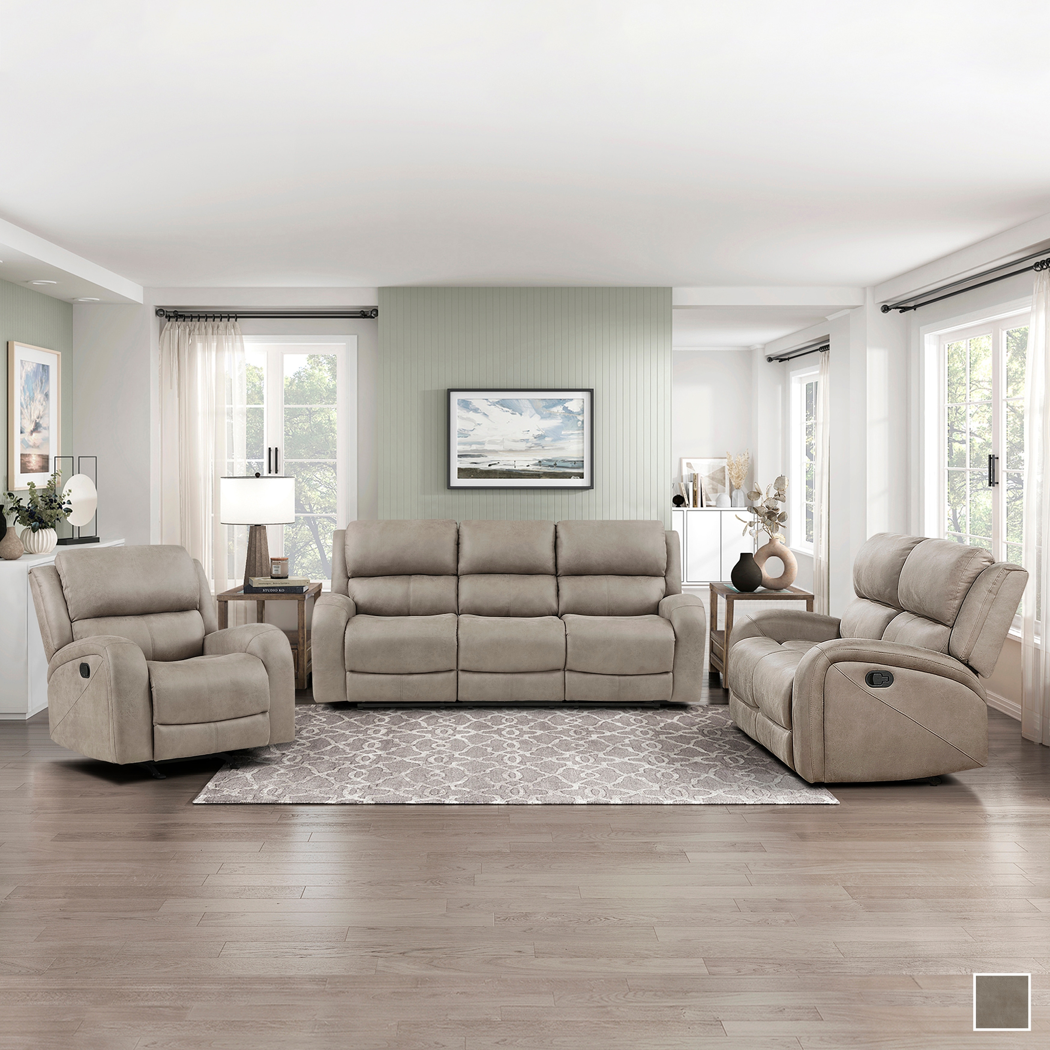 Microfiber living room clearance chairs