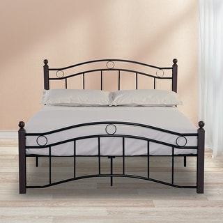 JASIWAY Metal Platform Bed Frame With Headboard And Footboard - Bed ...