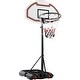 preview thumbnail 2 of 17, Height-Adjustable Basketball Hoop, Portable Backboard System w/ Wheels Dark Red/Black