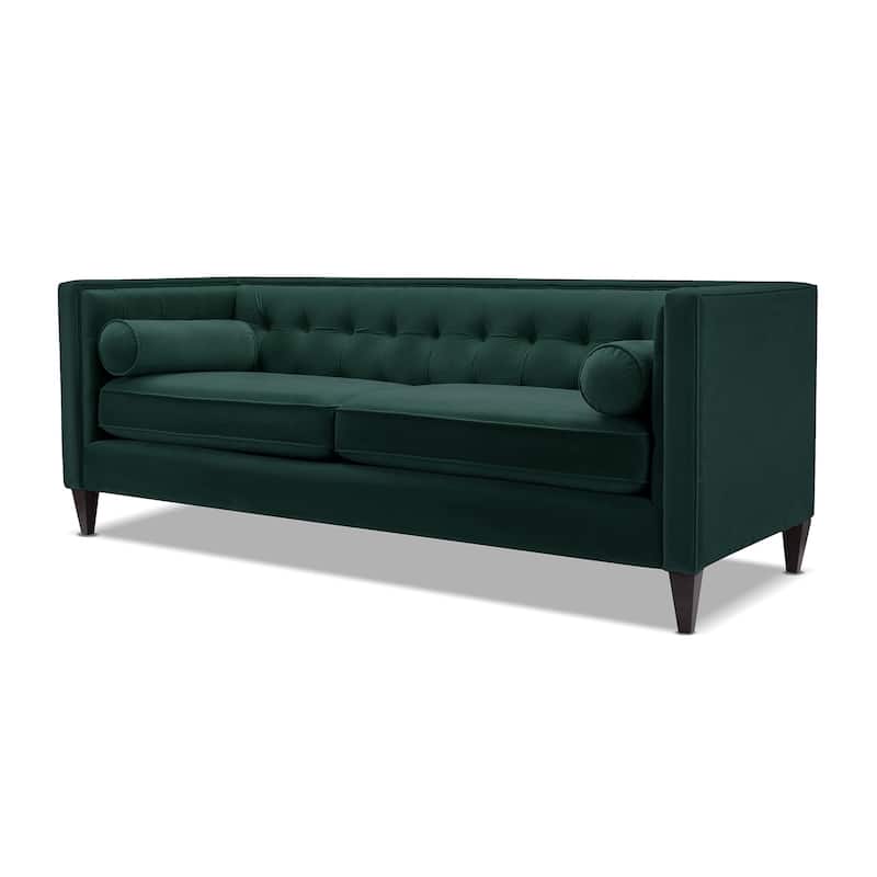 Jack 84" Modern Upholstered Tufted Tuxedo Sofa