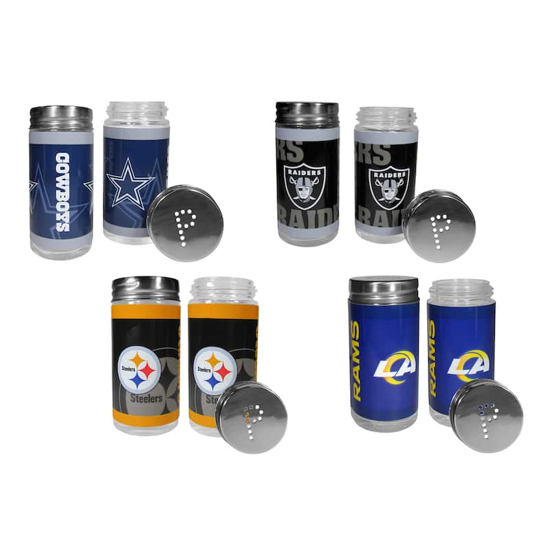 NFL Glass Salt & Pepper Shakers - Chicago Bears