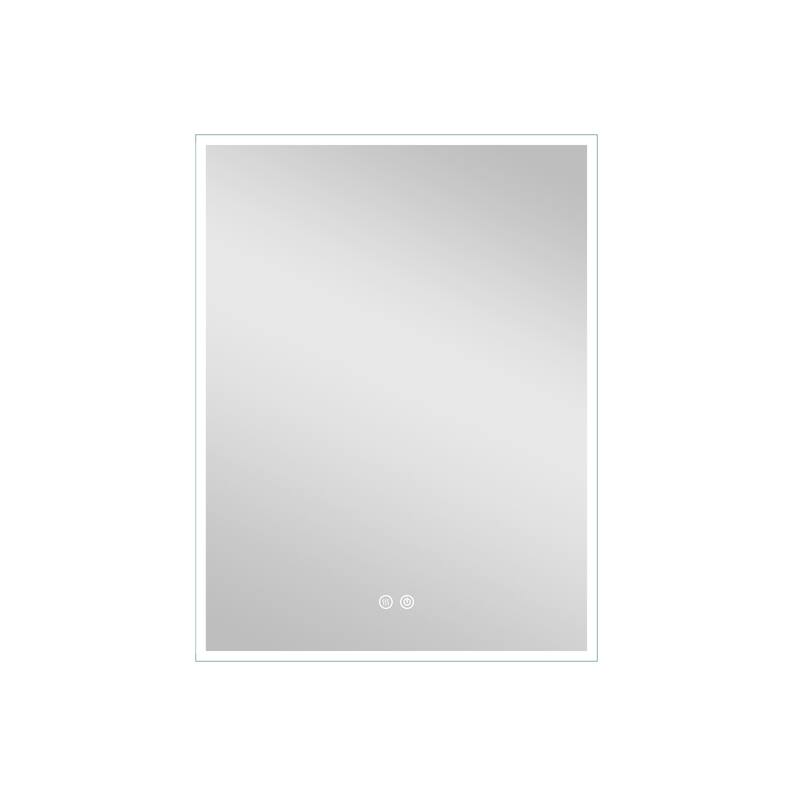 30'' H Recessed or Surface Frameless LED Mirror Cabinet With Defogger, Dimmer, Outlets & USB Ports 