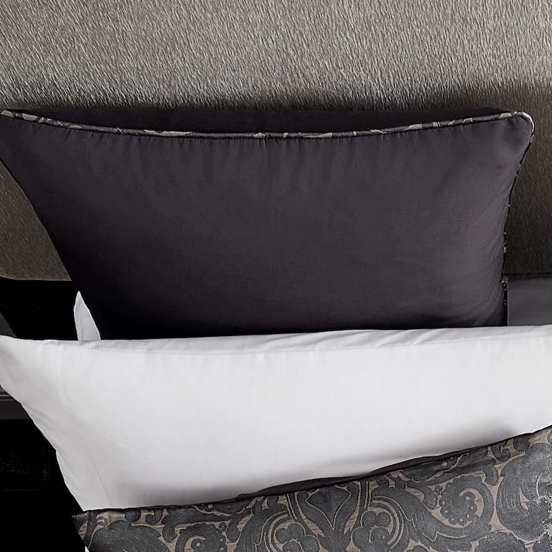 Riverbrook Home Delery Tan/Black Microfiber Comforter Set