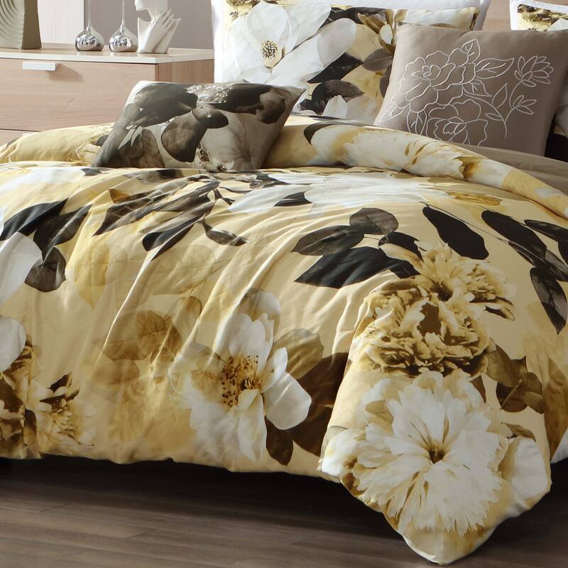 Bebejan Magnolia 100% Cotton 5 Piece Reversible Comforter Set