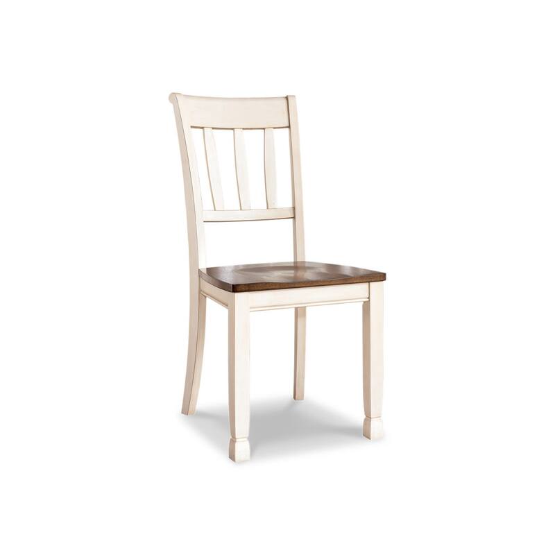 Signature Design by Ashley Whitesburg Brown and White Dining Chairs (Set of 2)