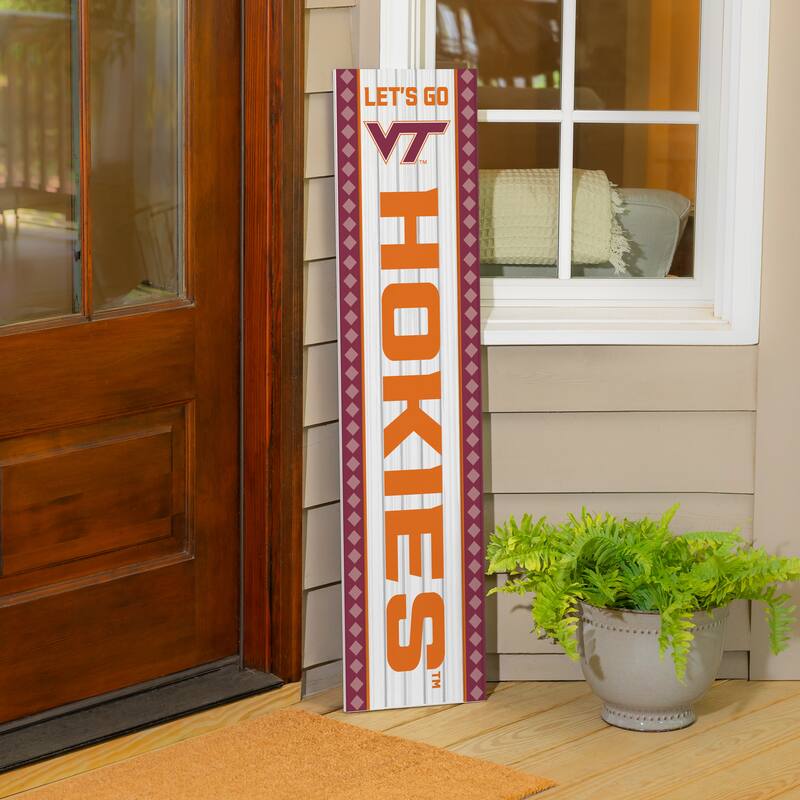 47" Double Sided Seasonal Porch Leaner, Virginia Tech - 47" x 11.25"