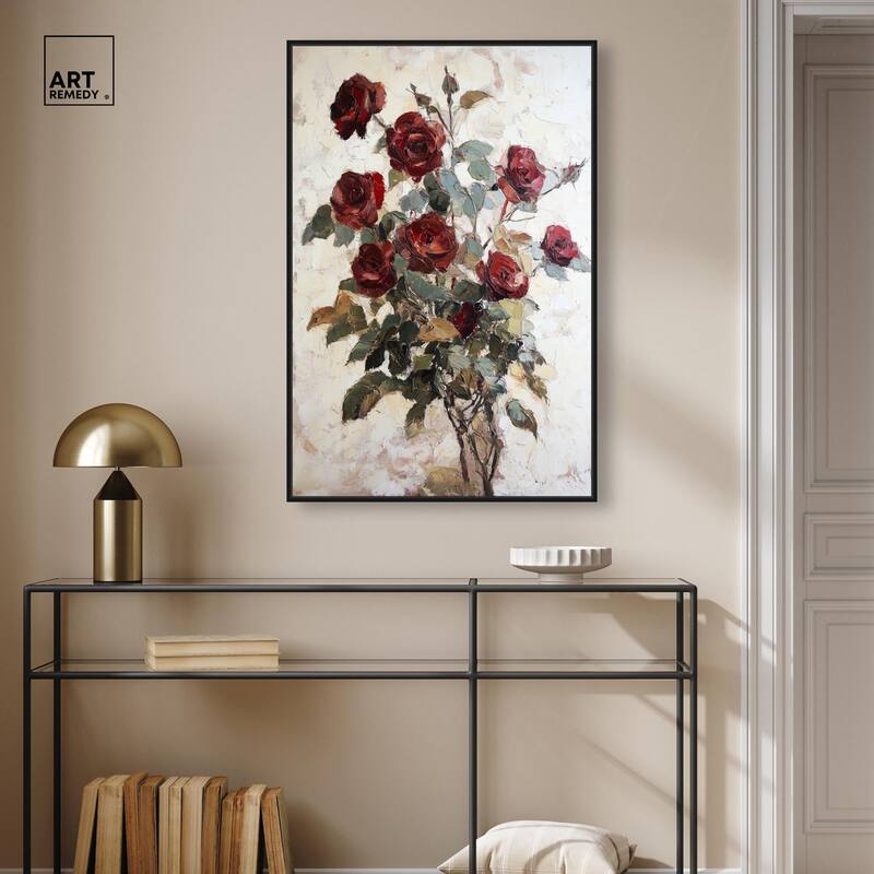 Velvet Vermilion II Canvas by Art Remedy