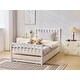 preview thumbnail 16 of 20, Single bunk bed with drag bed twin wooden bed pine particle board drag bed