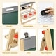 preview thumbnail 8 of 6, Kids Art Easel with Paper Roll Double Sided Chalkboard and Whiteboard - 20" x 21" x 31- 41" (L x W x H)