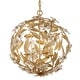 preview thumbnail 1 of 9, Crystorama Lighting Group MSL-314 Marselle 4 Light 17" Wide Crystal Antique Gold