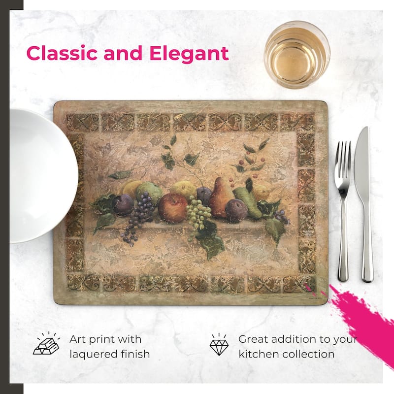 Pimpernel Set of 4 Tuscan Palette Collection Placemats - 15.7 inches x 11.7 each