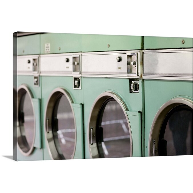 Shop Laundromat With Old Fashion Washers Canvas Wall Art Overstock 22390969