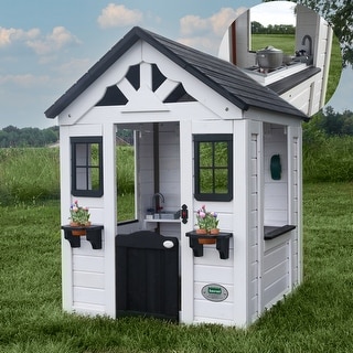 Backyard Discovery White Sweetwater Wood Playhouse - N/A