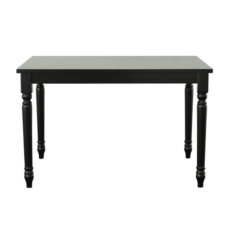 Farmhouse Style Rectangular Dining Table - 47.5" - Black