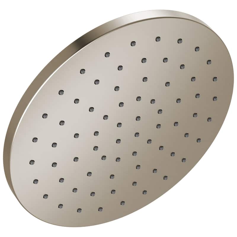 Delta RP103694 Modern 1.75 GPM Single Function Round Rain Shower Head - SpotShield Brushed Nickel