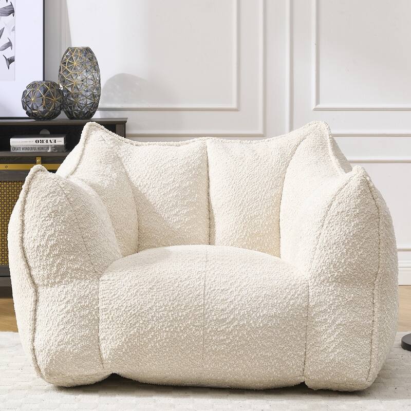Soft Comfortable Bean Bag Chair for living room and bedroom - Beige