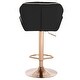 preview thumbnail 34 of 41, Modern Home Luxe Spyder Contemporary Adjustable Suede Barstool - Modern Comfortable Adjusting Height Counter/Bar Stool