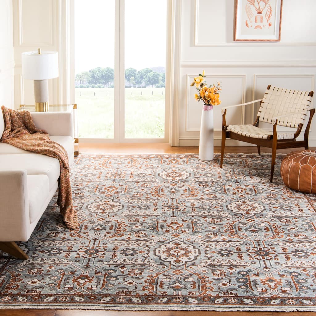 SAFAVIEH Couture Hand-Knotted Haj Jalili Netti Traditional Oriental Wool