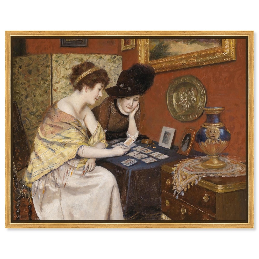 Reading the Cards Canvas by Art Remedy