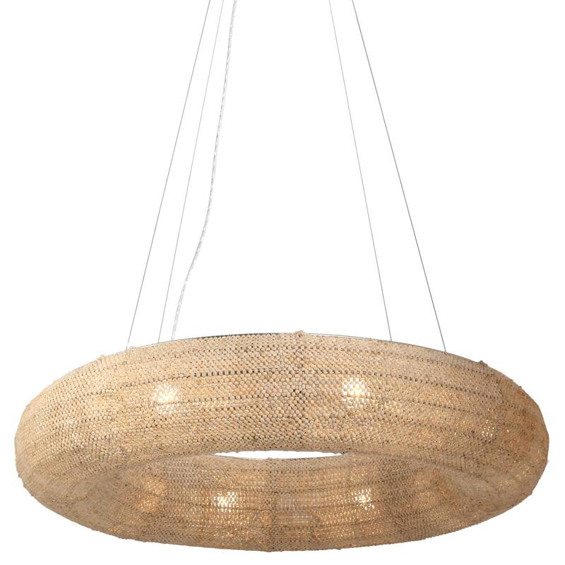 Metropolitan N1727 Copra 8 Light 36" Wide Ring Chandelier - Brushed Nickel