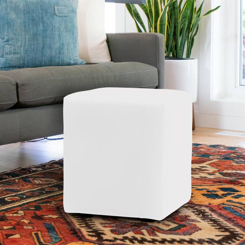 Allan Andrews Universal Outdoor Square Patio Ottoman with Cover, Seascape Collection
