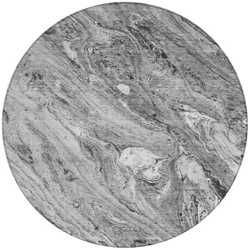 HomeRoots Abstract Transitional Rectangle Outdoor Rug