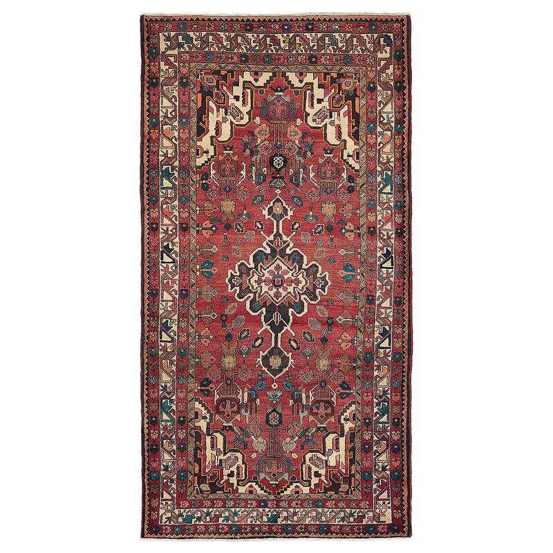 ECARPETGALLERY Hand-knotted Anadol Red Wool Rug - 4'7 x 9'0