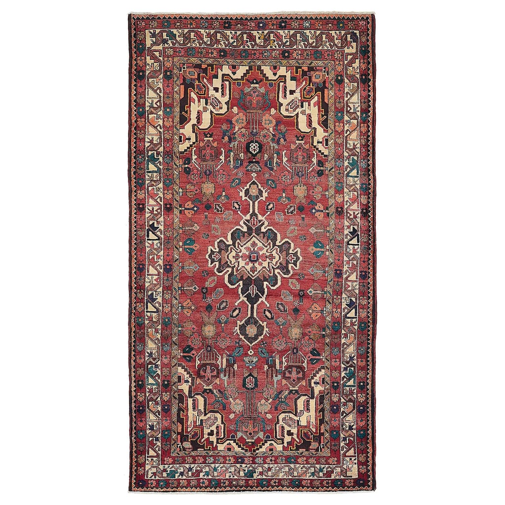 ECARPETGALLERY Hand-knotted Anadol Red Wool Rug - 4'7 x 9'0
