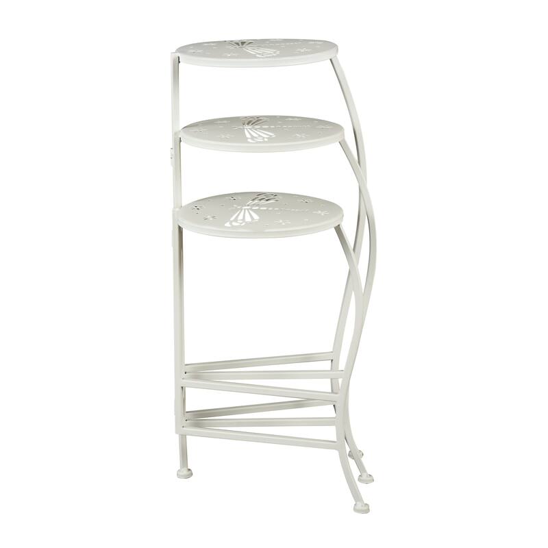 Metal Indoor Outdoor 3 Tier Floral Plantstand