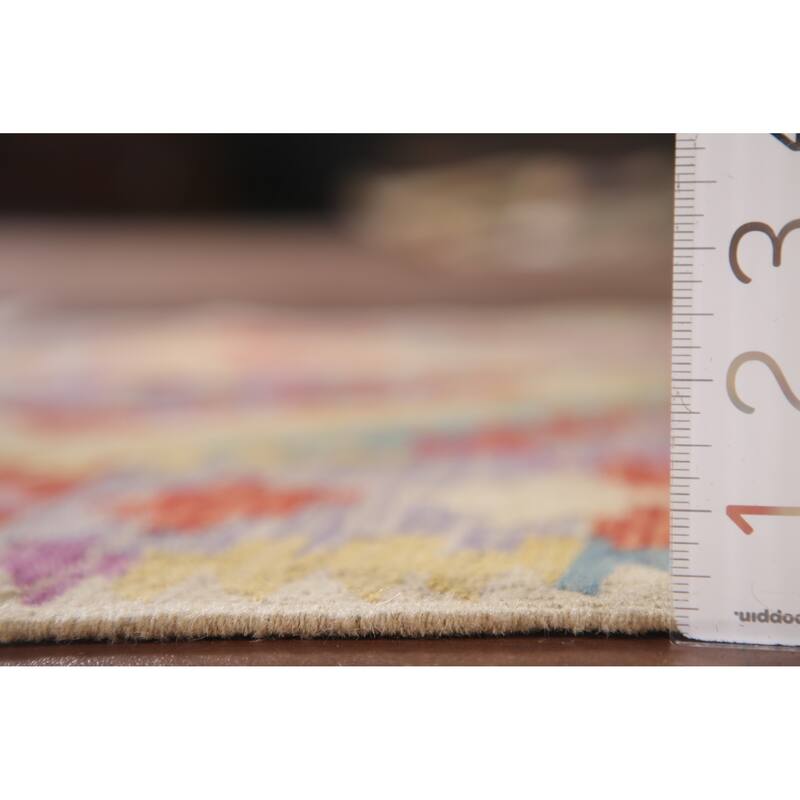 Reversible Kilim Area Rug Flatweave Accent Wool Carpet - 3'4"x 5'2"