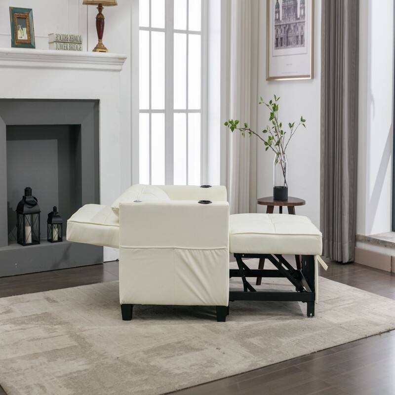 3-in-1 Pull Out Sleeper Chair Beds with USB Ports