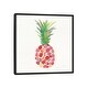 preview thumbnail 1 of 16, iCanvas "Tropical Fun Pineapple I" by Courtney Prahl Framed Black - 18x18
