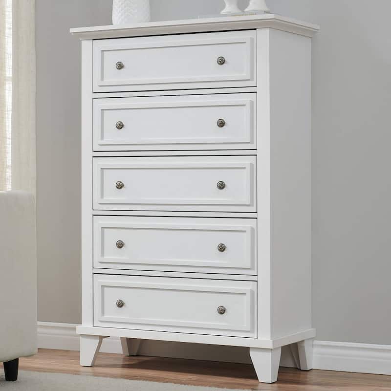 Rustic 5 Drawers Dresser for Bedroom, Entryway