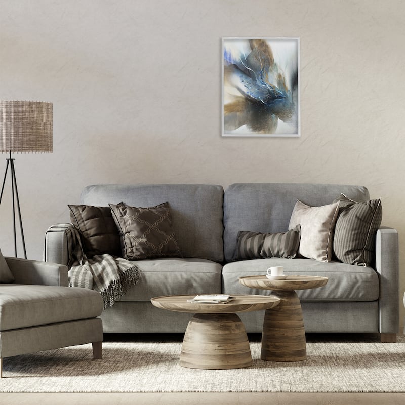 Stupell Solemn Neutral Atmosphere Framed Giclee Art Design By K. Nari