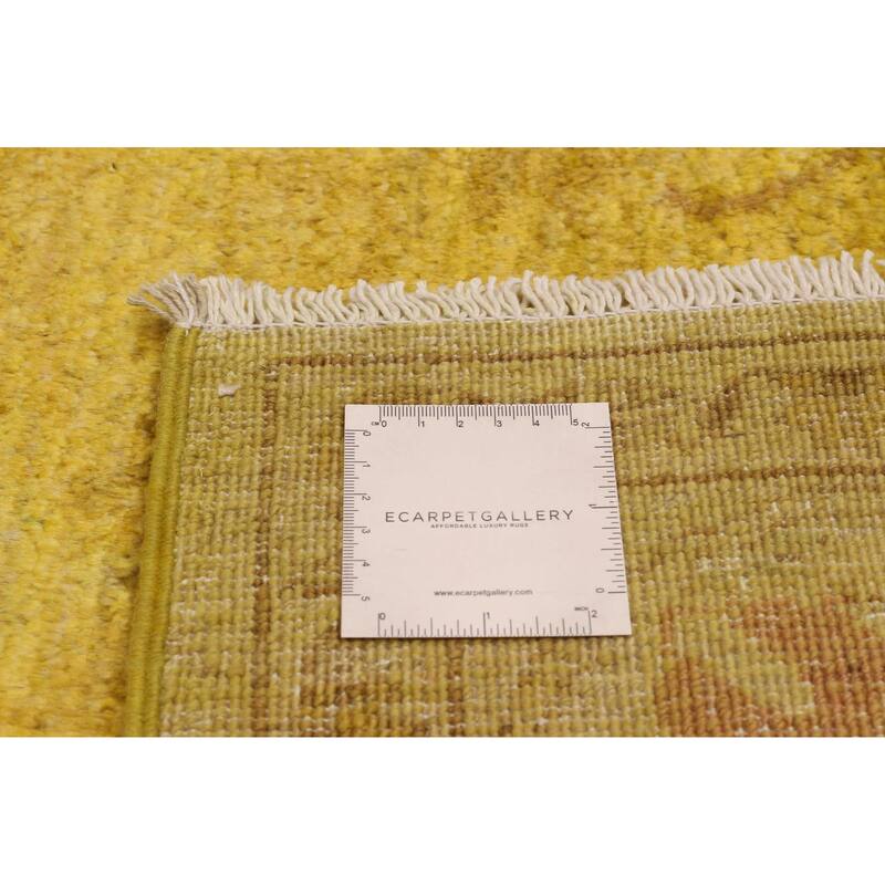 ECARPETGALLERY Hand-knotted Vibrance Gold Wool Rug - 6'0 x 9'0